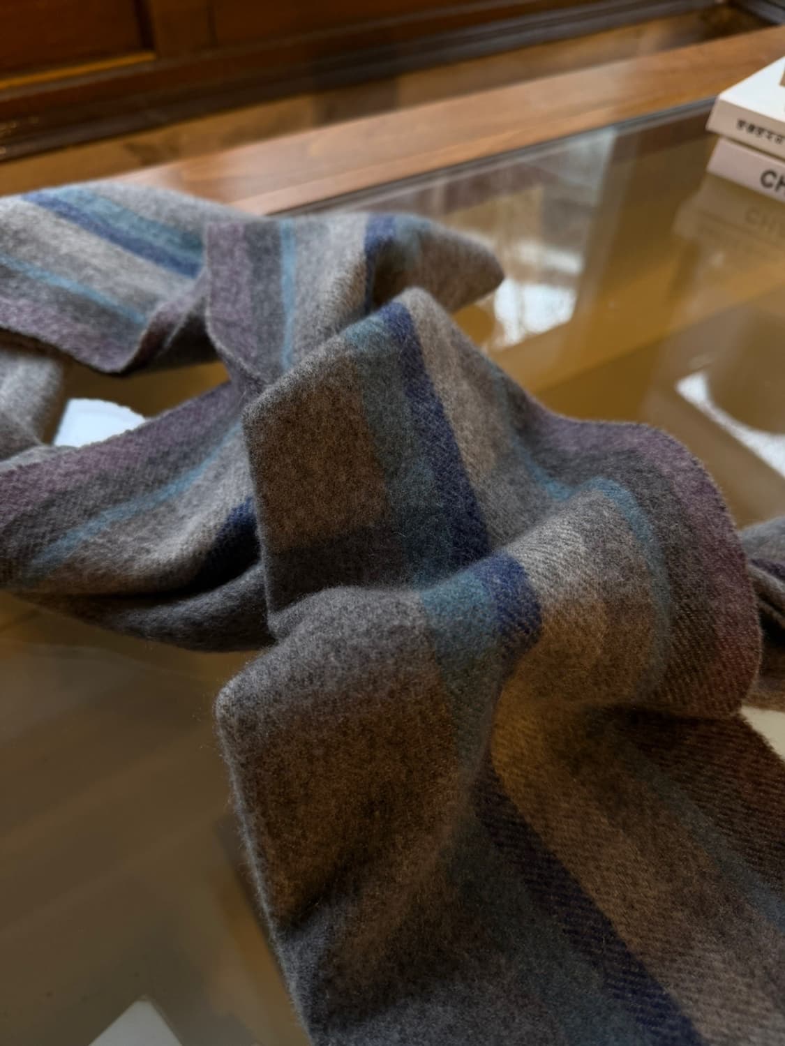 ELGIN 스코티쉬 캐시미어 머플러 상품이미지3