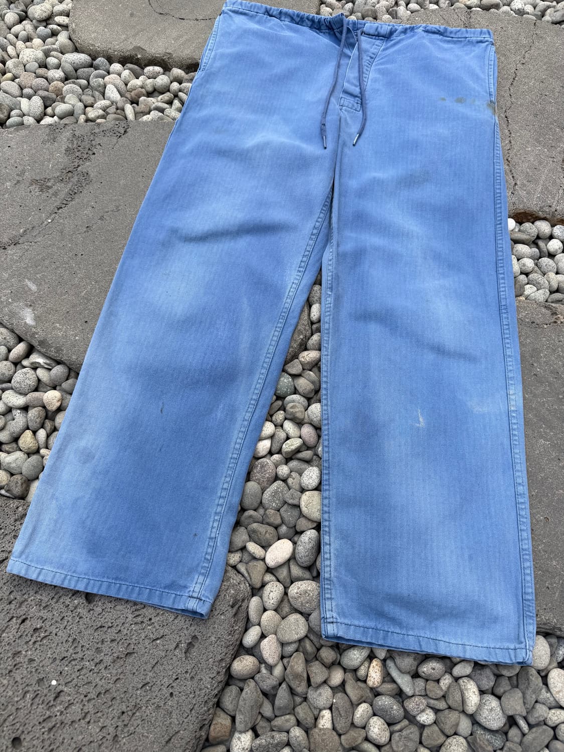 HARD FADED 70s HBT WASHED 헤링본트윌 프렌치워크팬츠 상품이미지6