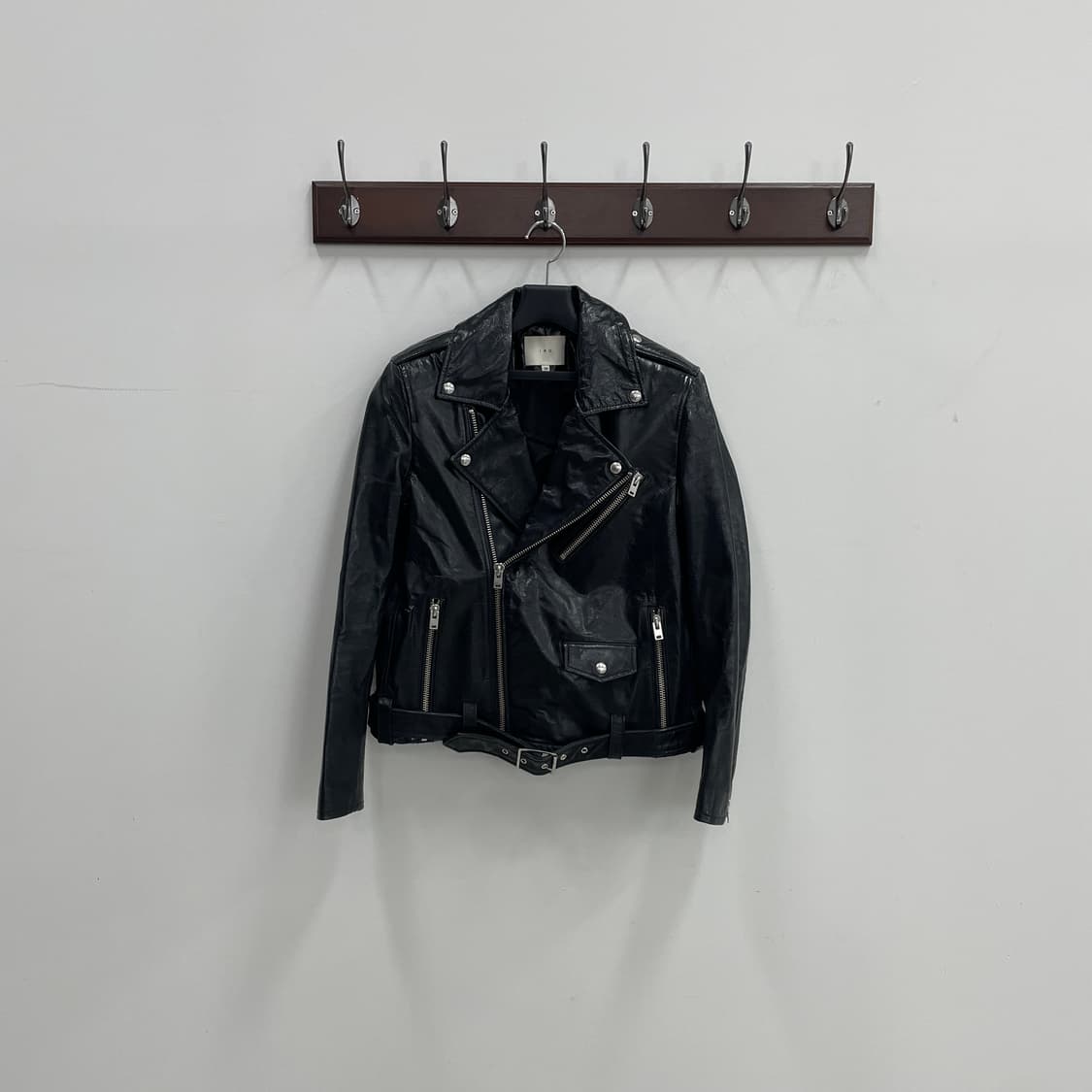 이로 블랙 레더 라이더 자켓 상품이미지1