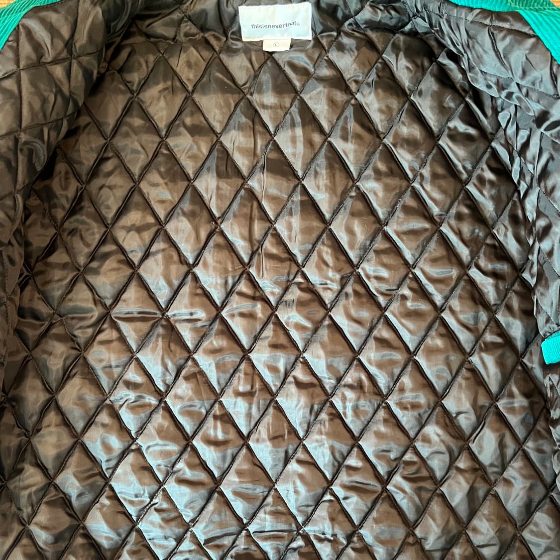 디스이즈네버댓 코듀로이 바시티 자켓 그린 상품이미지7