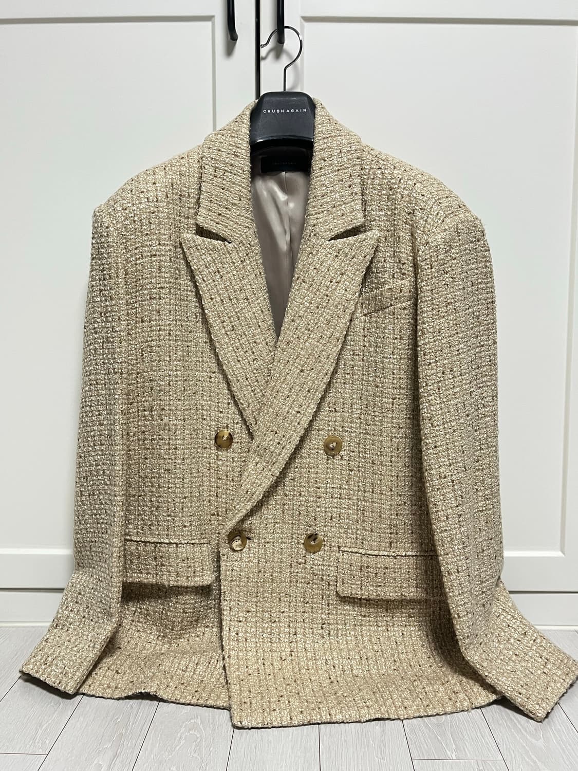 Crushagain 트위드 블레이저 상품이미지3