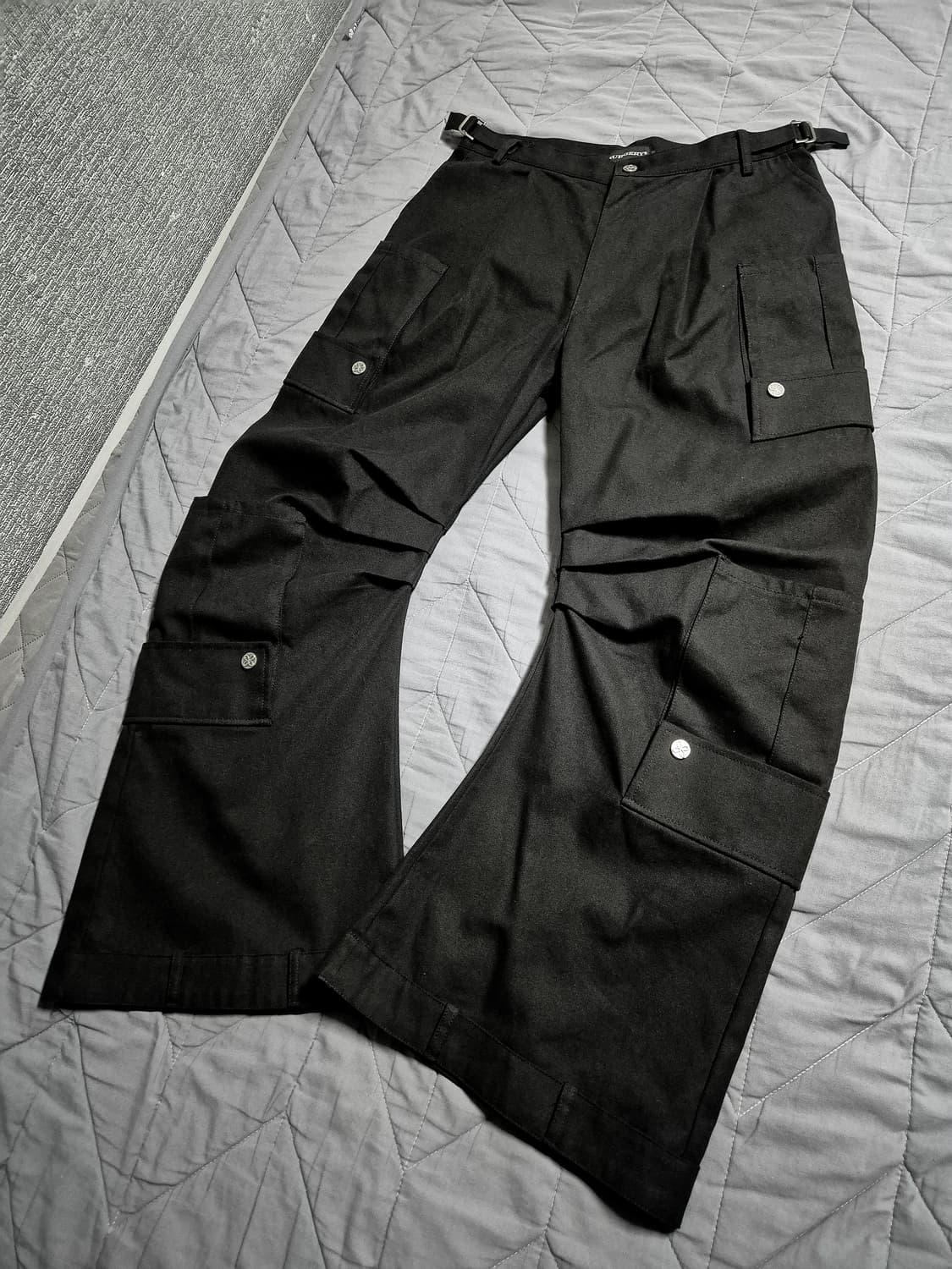 써저리 리버스 4포켓 카고팬츠 블랙 L 상품이미지1