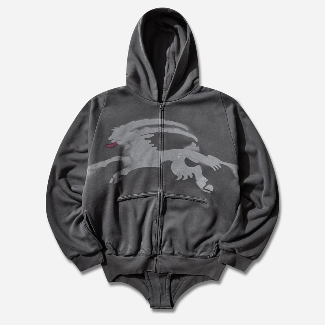 [L/XL]프로토타입스 SPRAYED GOAT 후드집업/블랙 상품이미지1