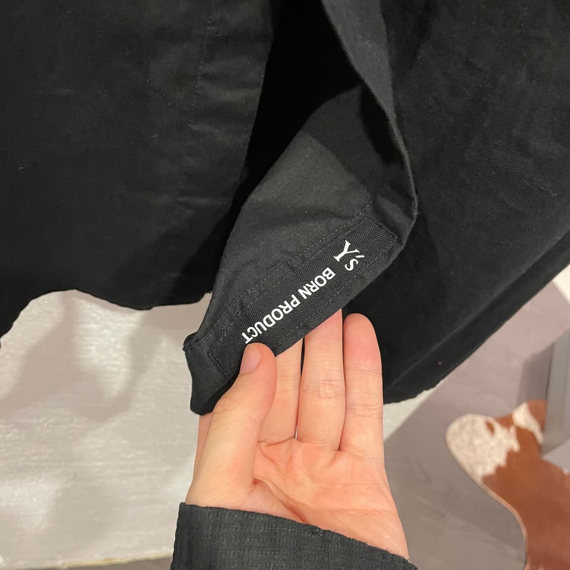 요지야마모토 오버사이즈 롱셔츠 상품이미지3