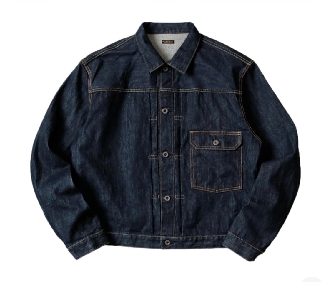5) 캐피탈 14온즈 데님 1ST 원 워시 자켓 인디고  상품이미지1