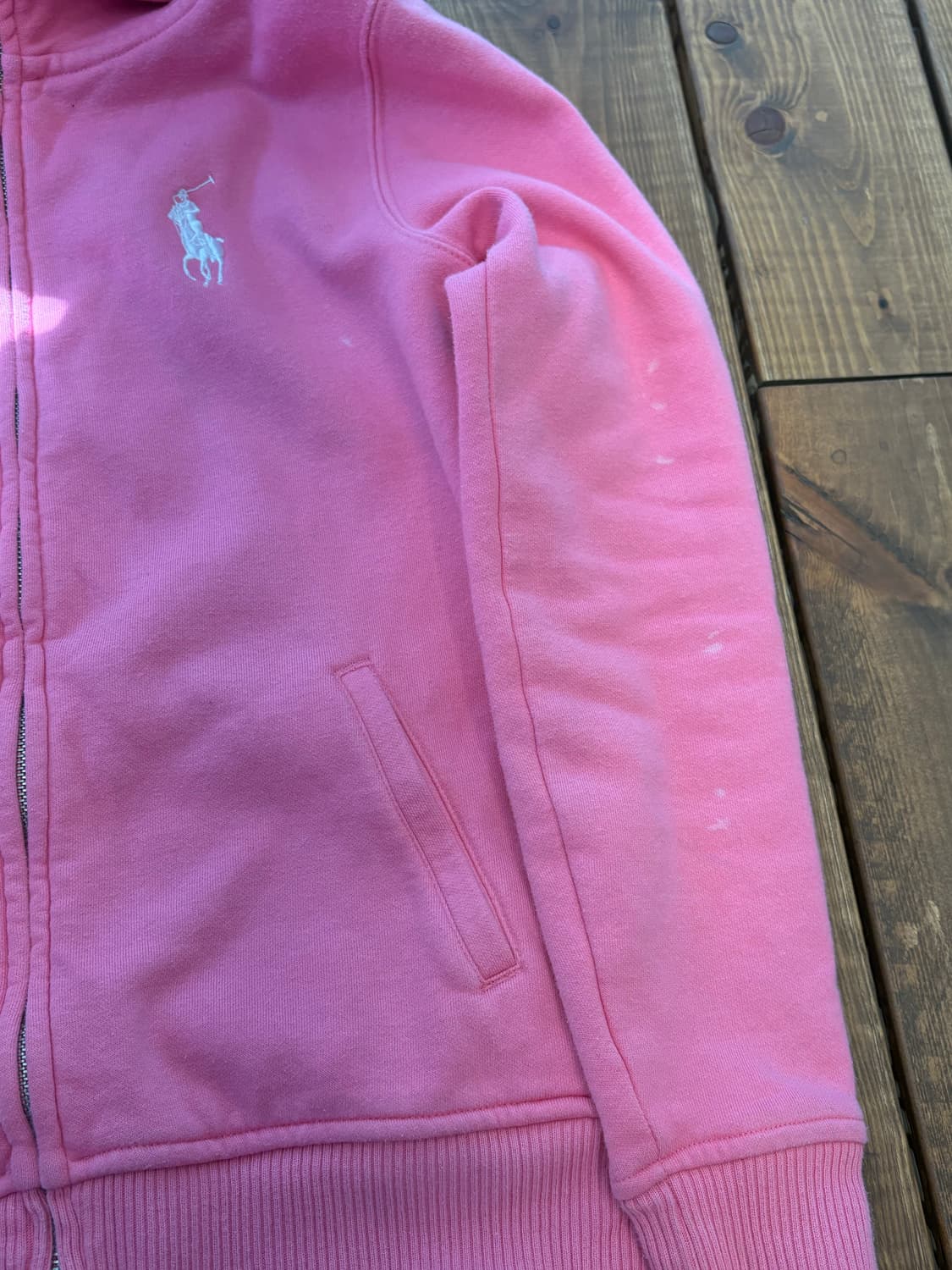 폴로 빅포니 핑크 면집업 상품이미지5