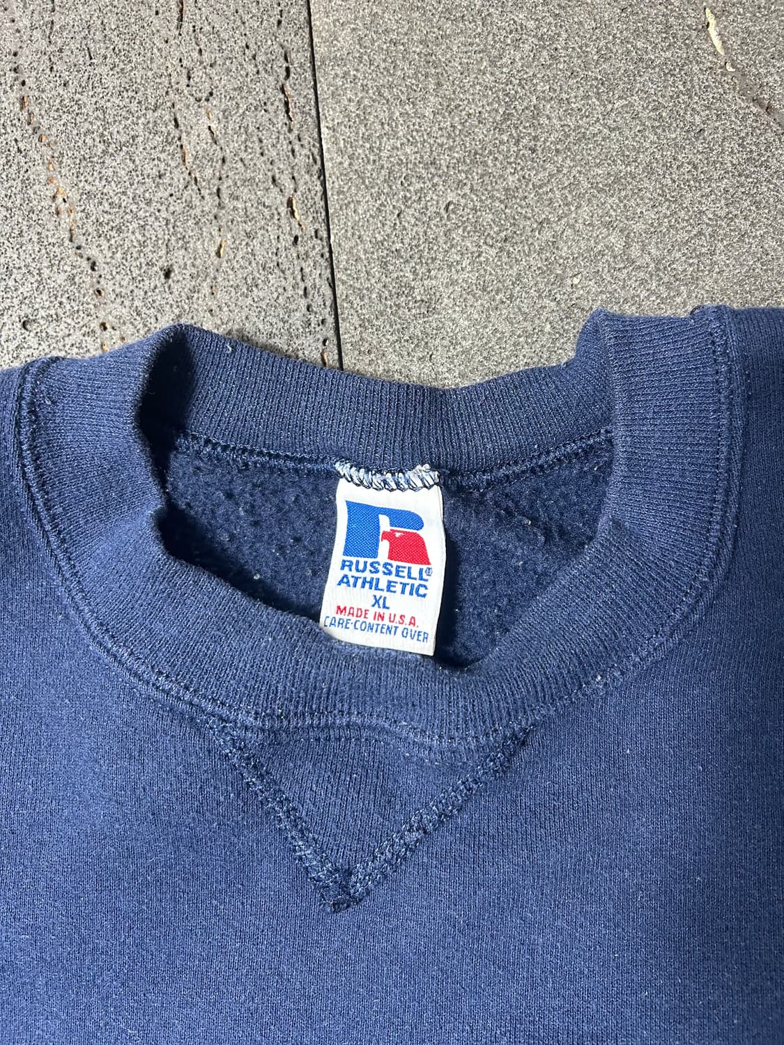 90s russell crewneck 90년대 추정 러셀 크루넥 판매 상품이미지3