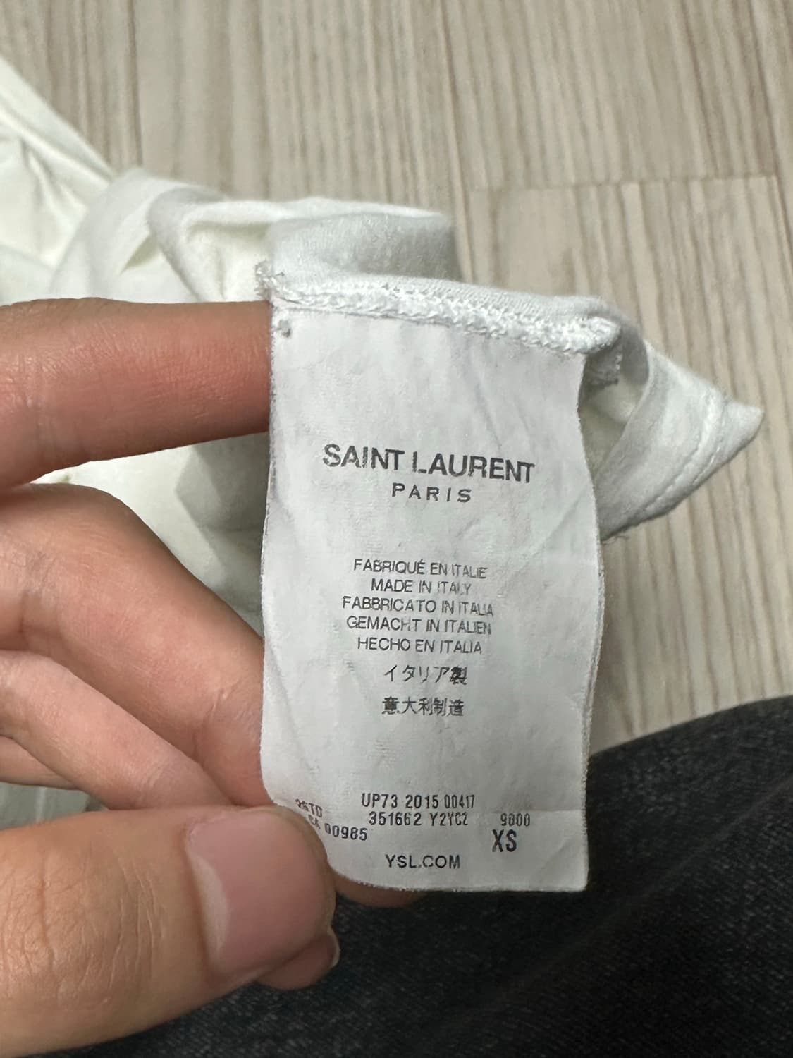 생로랑 블러드러스터 반팔 S 상품이미지4