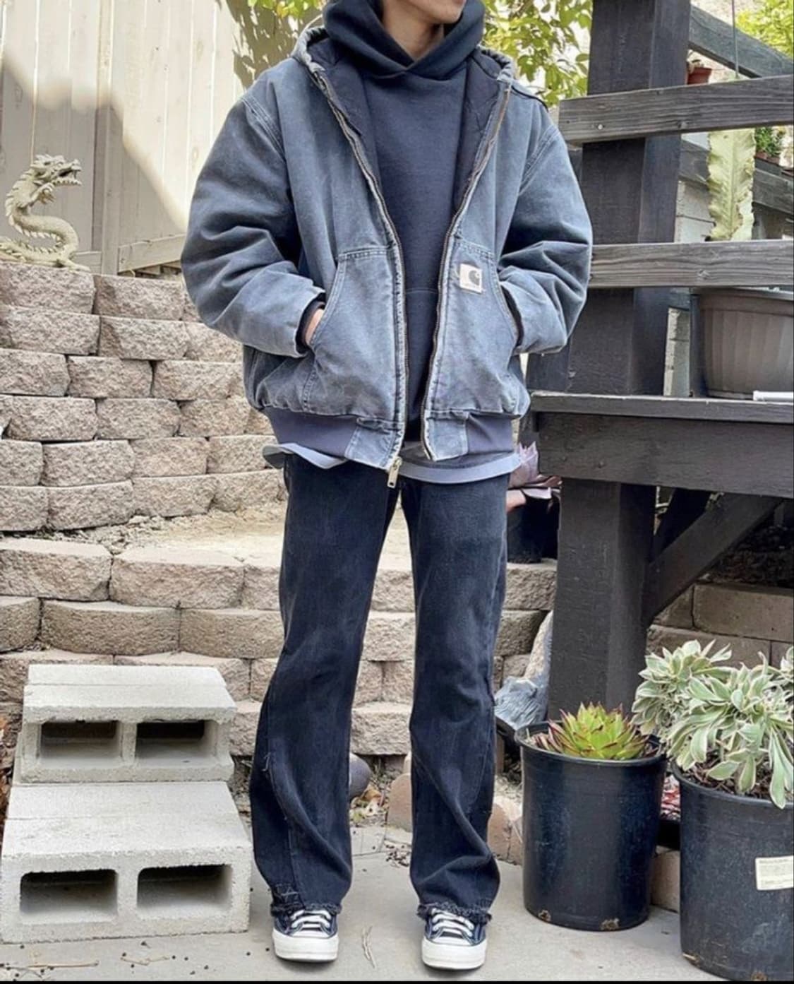 OG 칼하트 J130 액티브 자켓 칼하트 GVL 그레이 상품이미지3