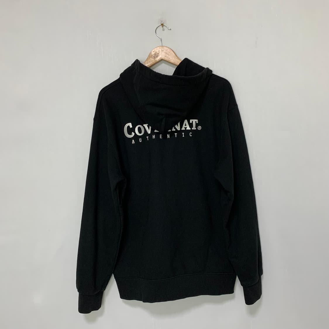 커버낫 빈티지 베이직 블랙 후드집업 XL 남녀공용 상품이미지9