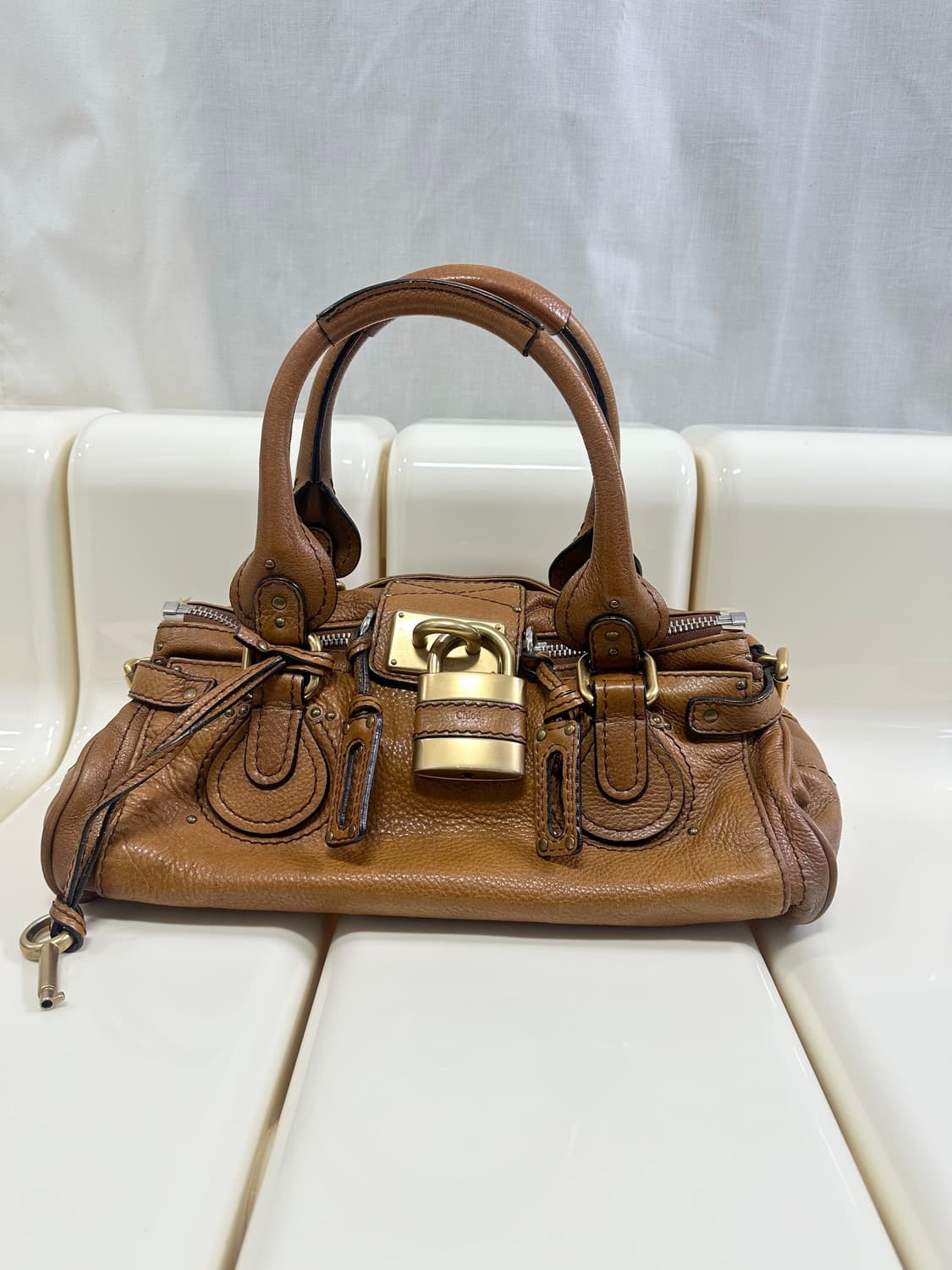 [A 정품] 끌로에 패딩턴백 카라멜 브라운 상품이미지2