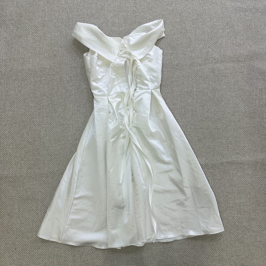 실측확인 셀프 웨딩촬영 화이트 드레스 0416D 상품이미지2