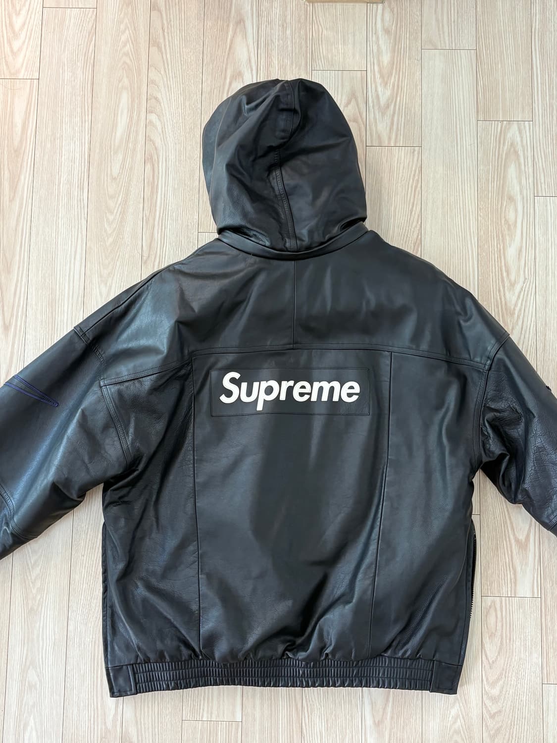 슈프림 x 나이키 레더 아노락 XL 상품이미지2