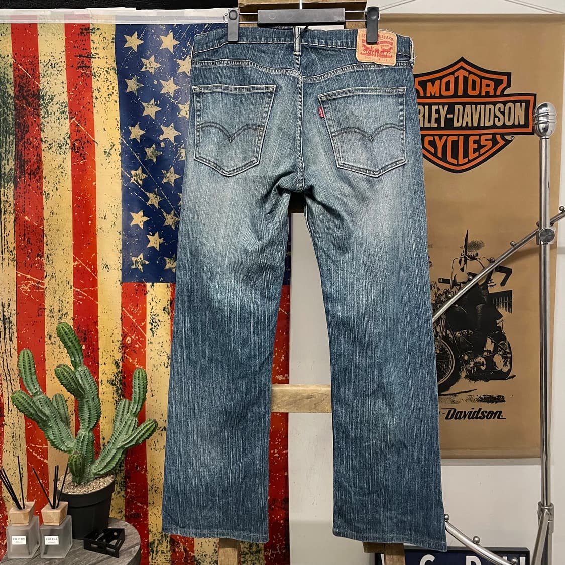 리바이스 559 빈티지 워시드 스트레이트 데님 팬츠 상품이미지2