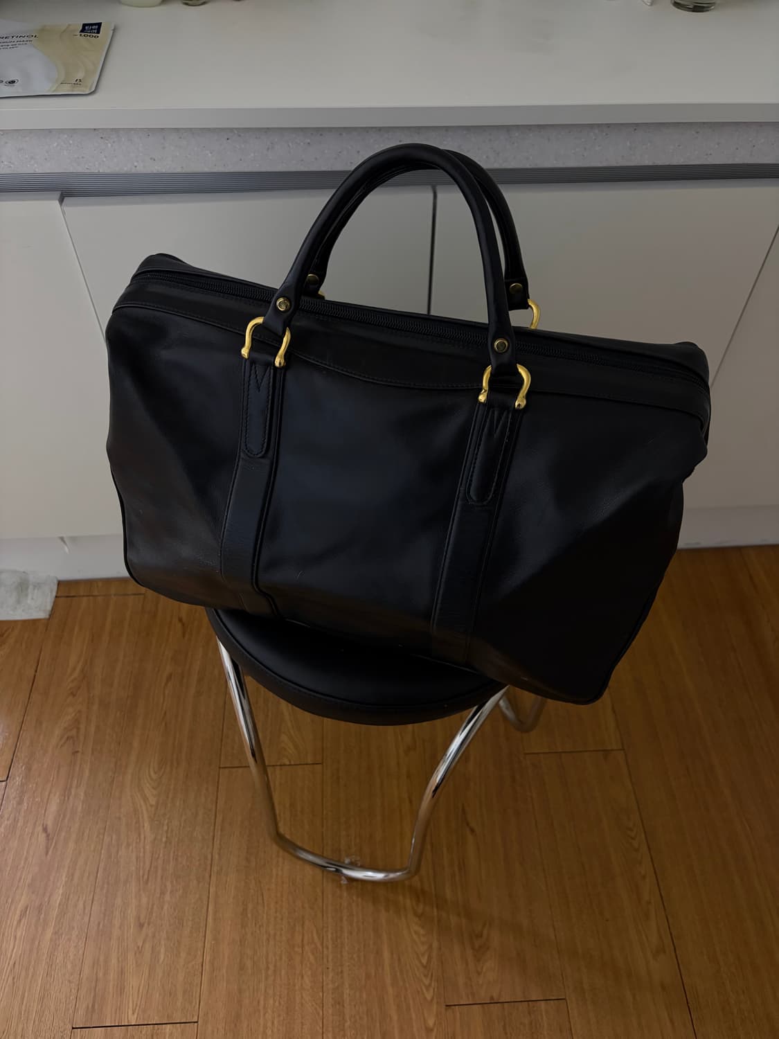 일본 수입 블랙 가죽 가방 비즈니스 가방 상품이미지1