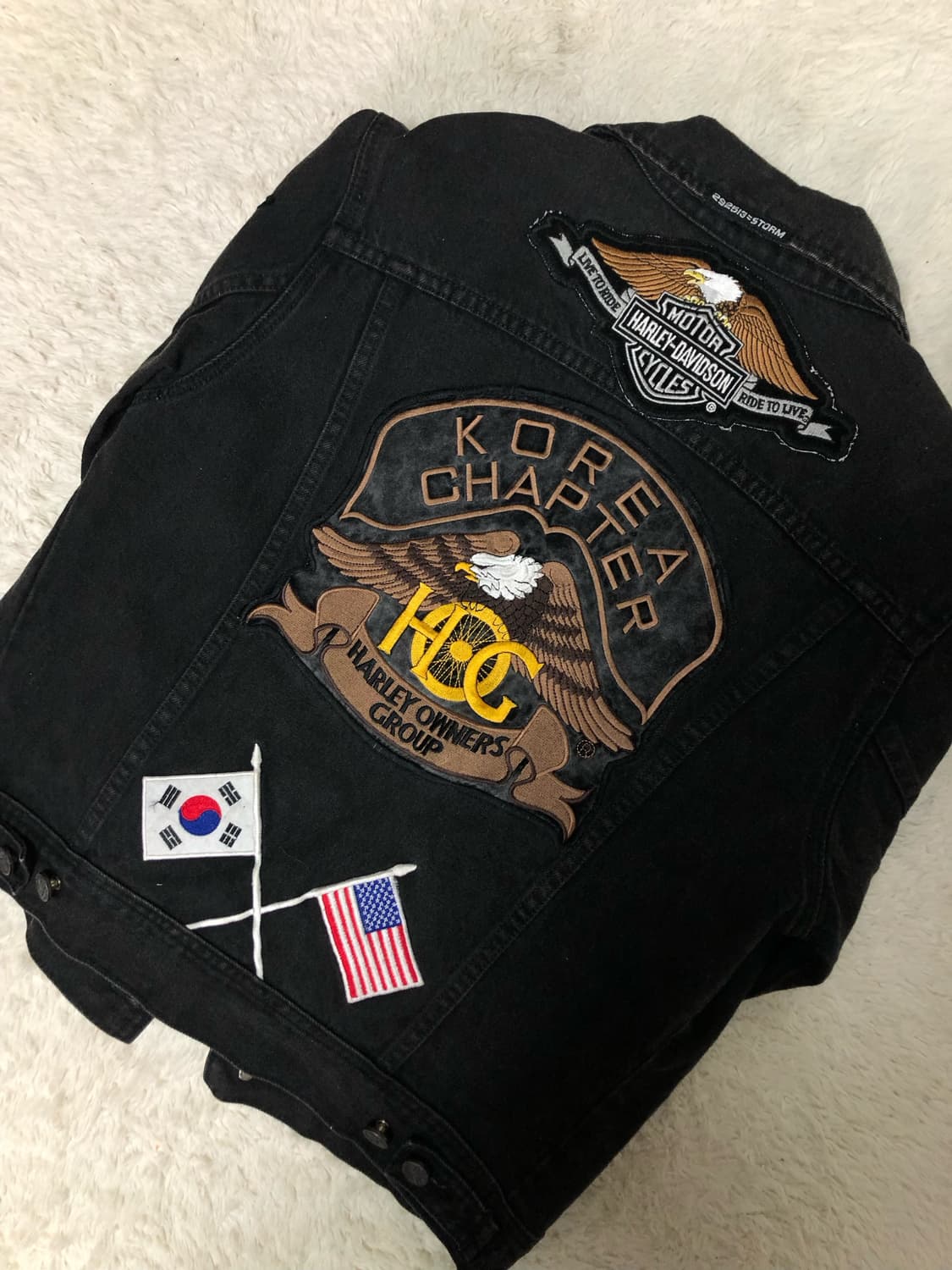 할리데이비슨 코리아챕터 블랙 데님 자켓 상품이미지1