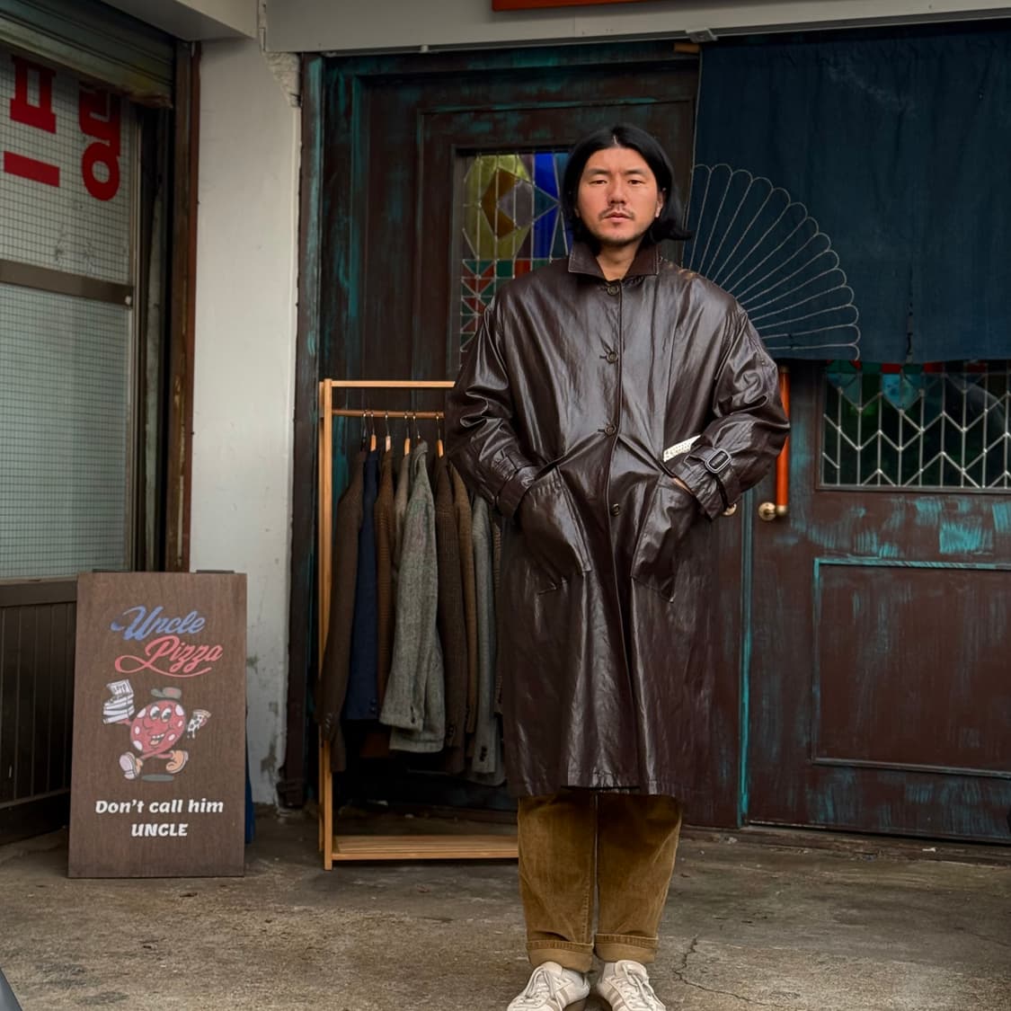 스튜디오 톰보이 PU 레더 싱글코트 F 상품이미지7