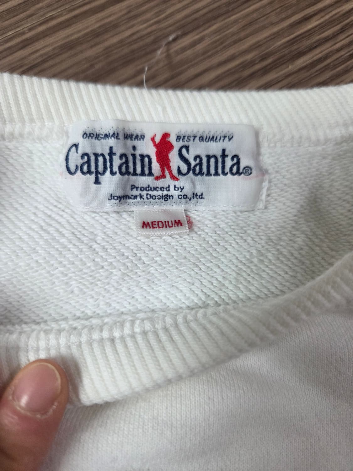 캡틴산타 스웻셔츠 화이트  상품이미지2