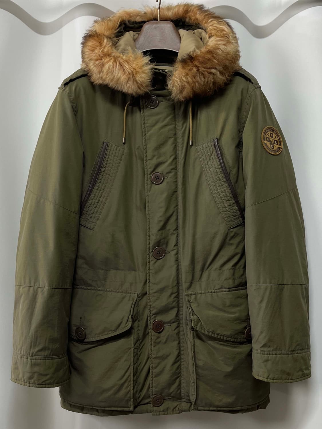 폴로 랄프로렌 익스페디션 마운틴 올리브 이태리퍼 다운파카 자켓 상품이미지1