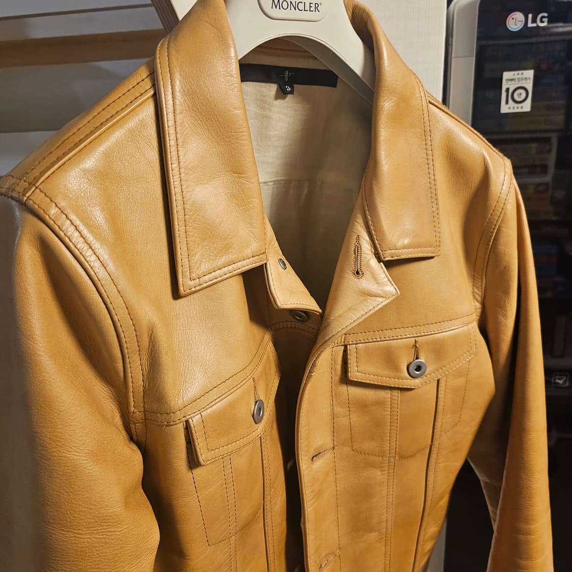 made in japan 소가죽 트러커 자켓 상품이미지1