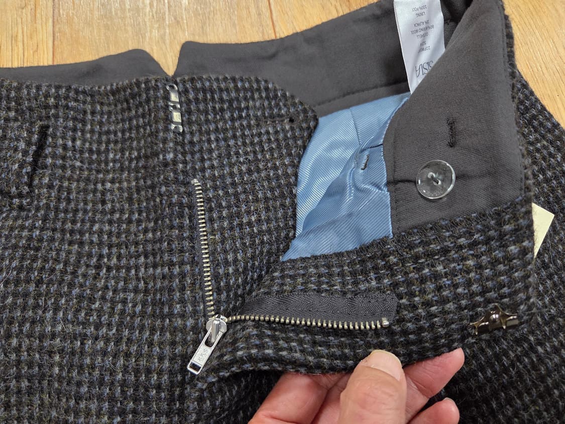 샵오눅(Shoponuk) 시시아사우르스 알파카 울 체크팬츠 66  새상품 상품이미지5