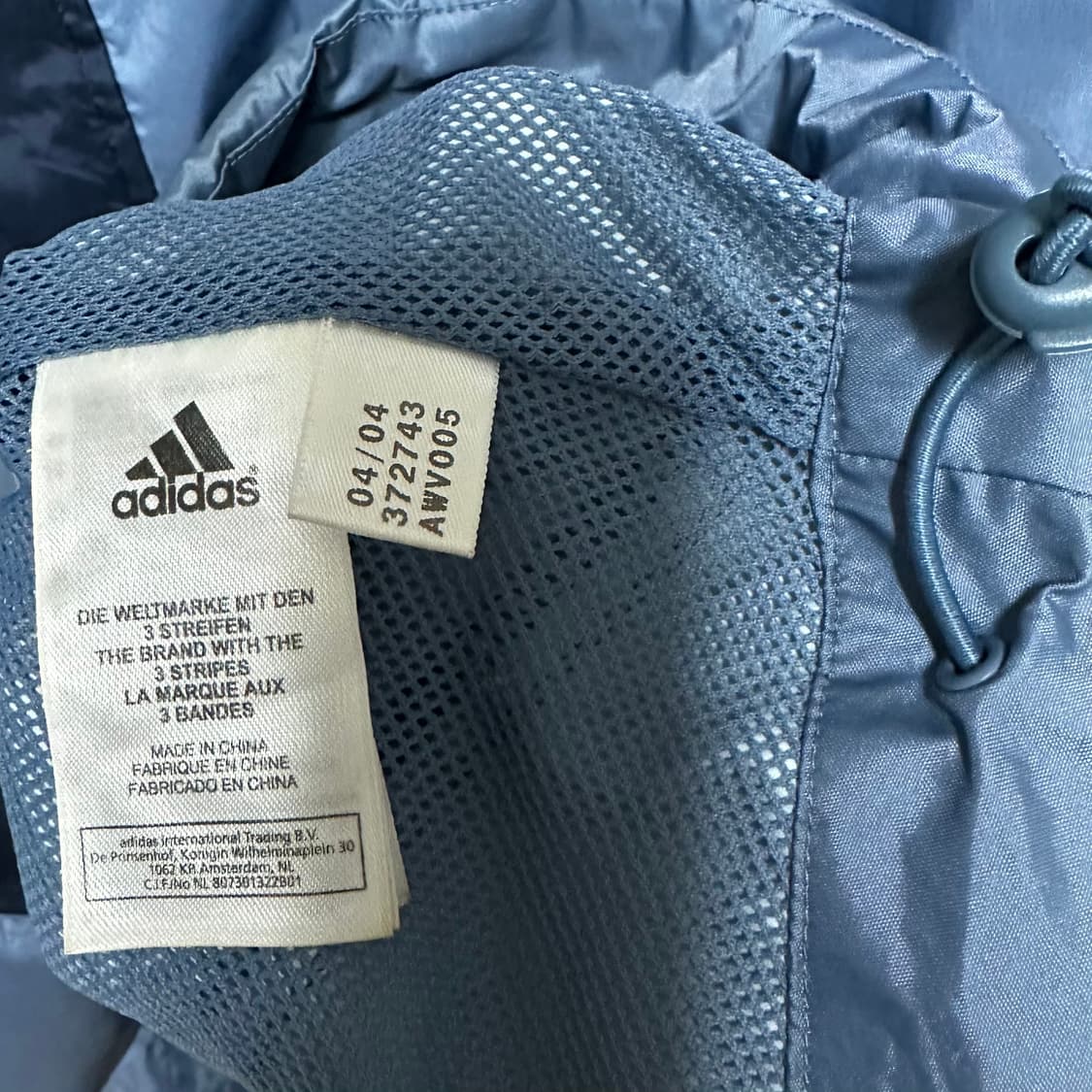 [L]아디다스 빅로고 배색 바람막이 상품이미지6