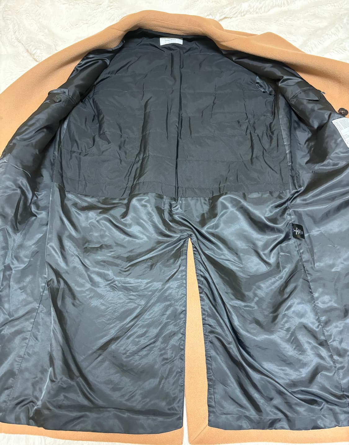 토니웩 더블 브레스티드 울 코트 카멜 / L 상품이미지3