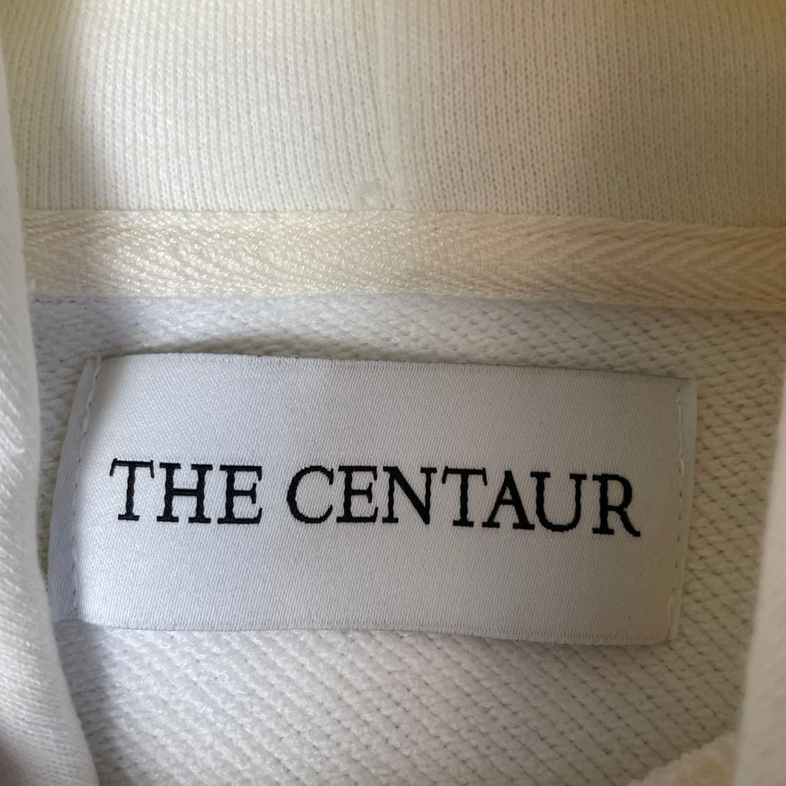 더센토로 아이보리 크림 후드티 상품이미지4