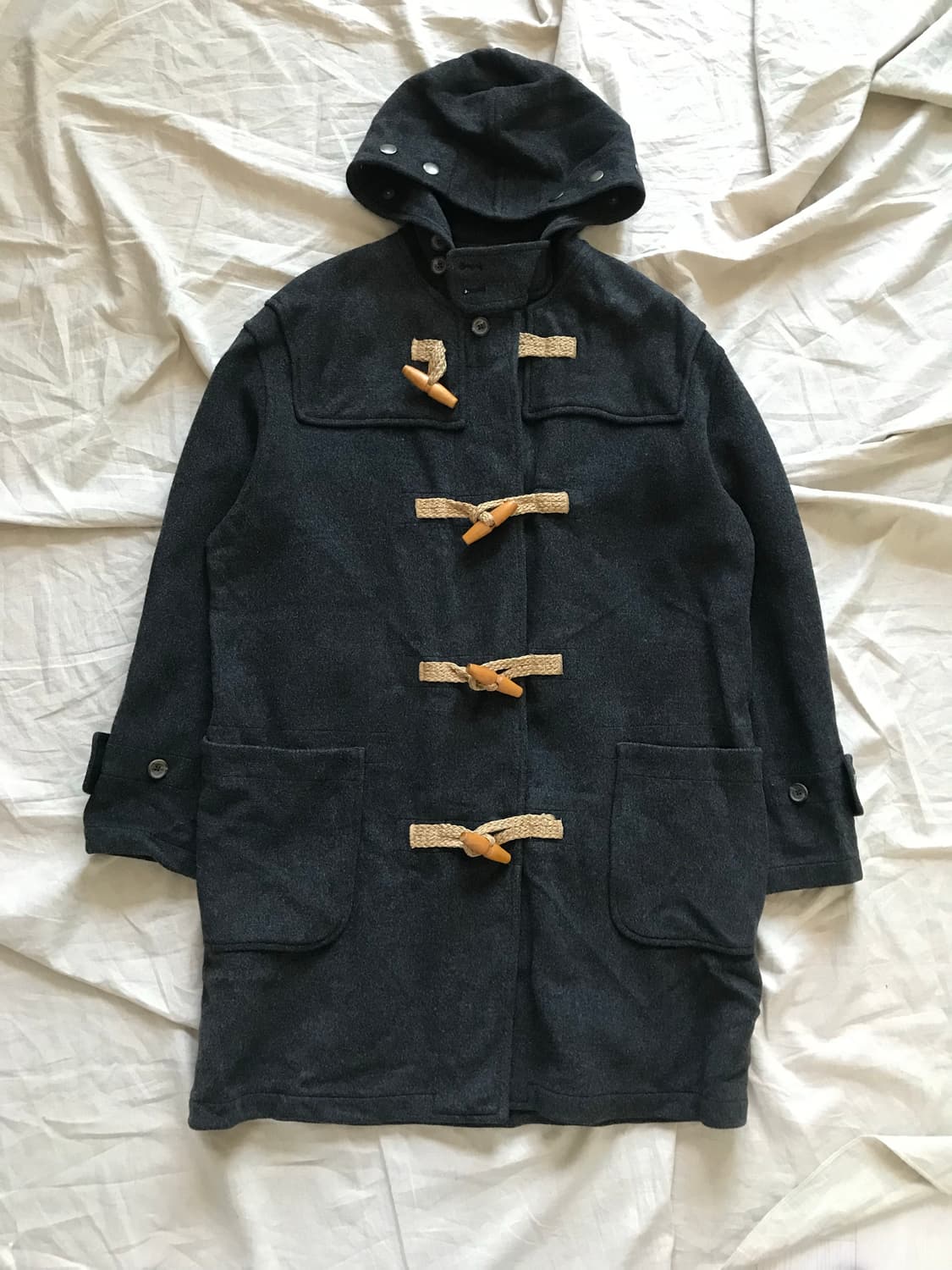 폴로 랄프로렌 00년대 올드스쿨 차콜 떡볶이 롱코트 상품이미지6