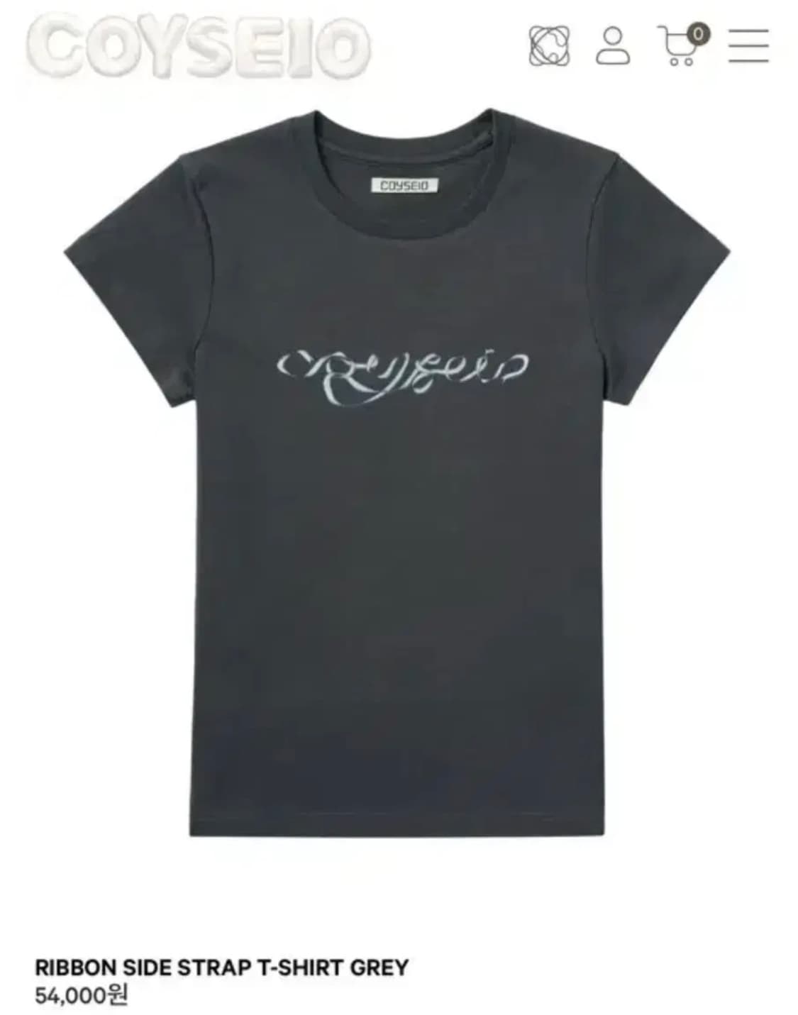 코이세이오 suu 리본 사이드 스트랩 반팔 상품이미지1