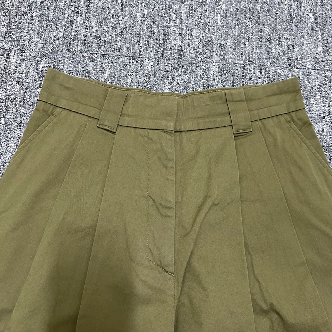 COS 코스 배럴 레그 카고 포켓 트라우저 팬츠 바지 카키 상품이미지4