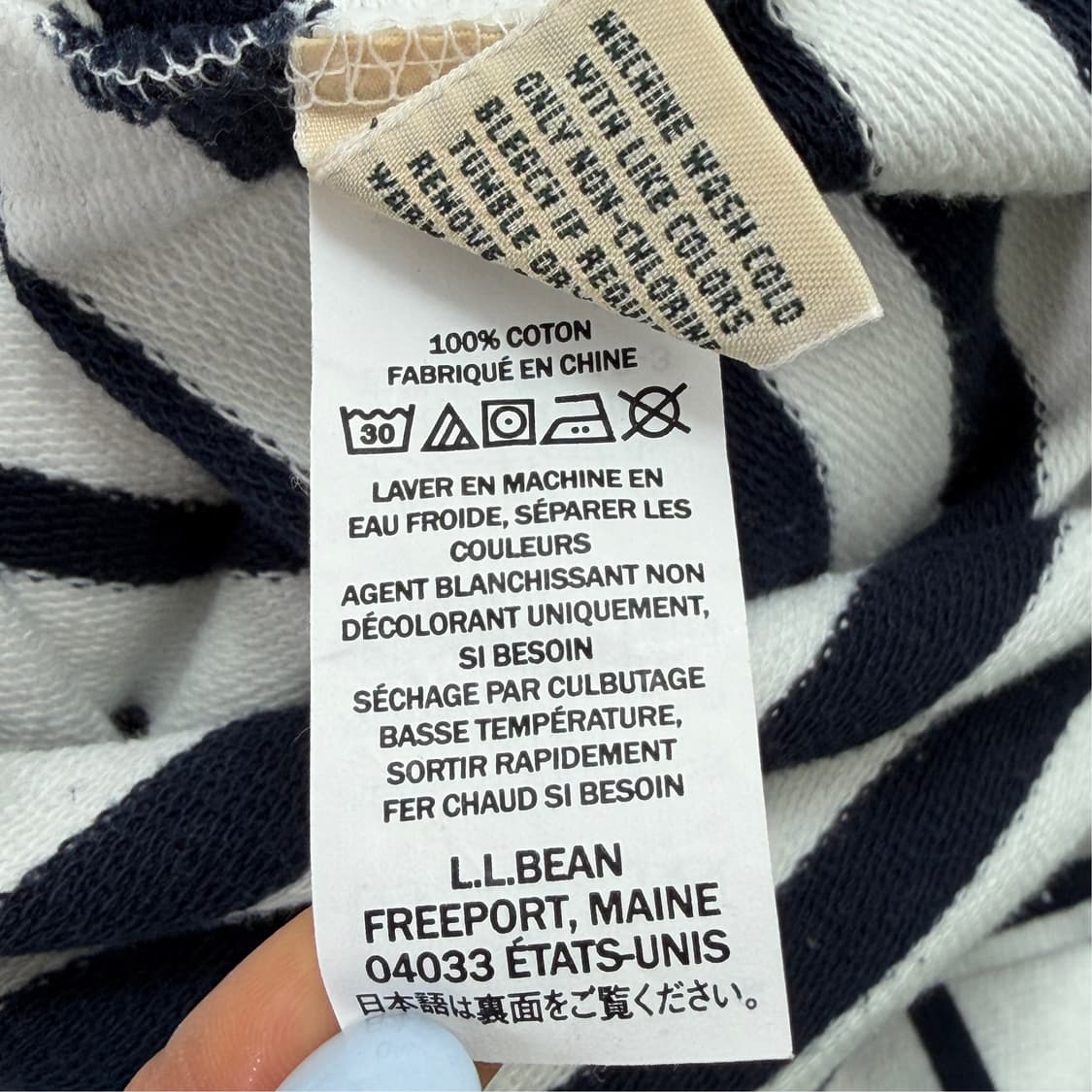 [XS] L.L.Bean 앨엘빈 스트라이프 풀오버 상품이미지10