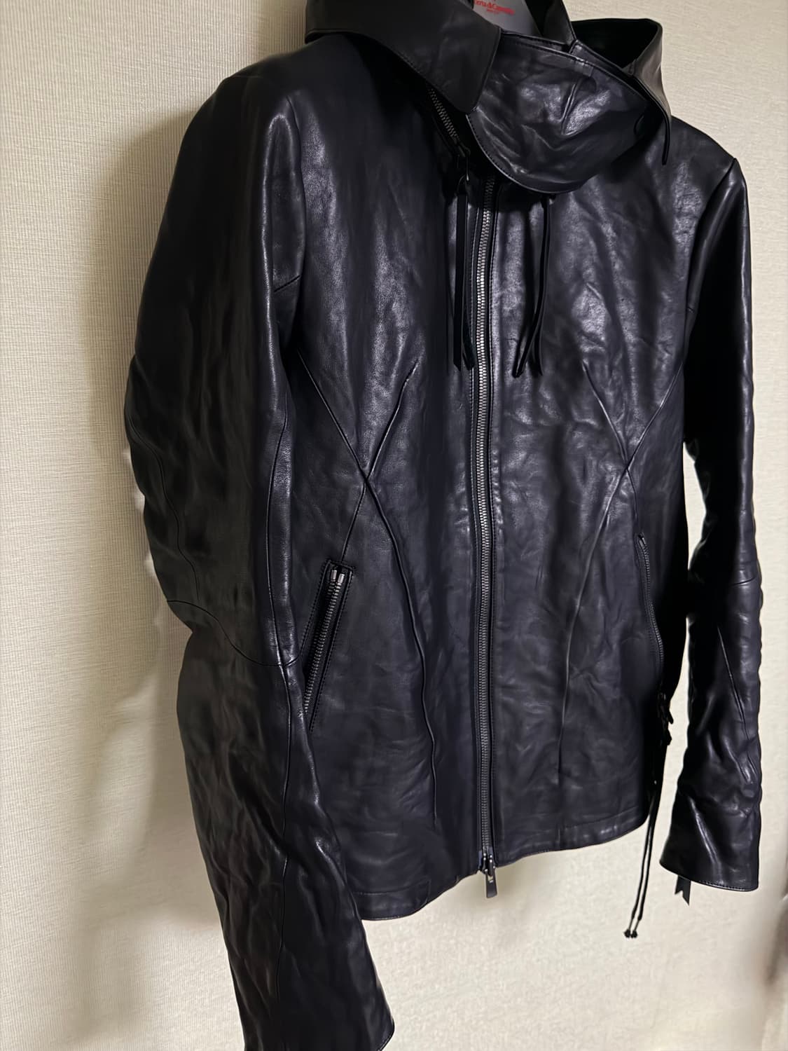 [3]D.HYGEN hooded horse leather jacket 상품이미지3