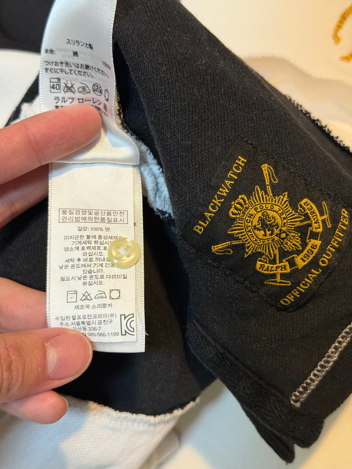 폴로 빅포니 치프키프 블랙와치 카라티 화이트 상품이미지6