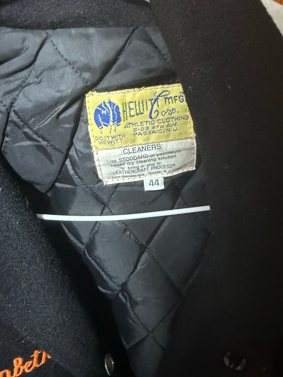 빈티지 가죽 바시티 44사이즈  상품이미지3