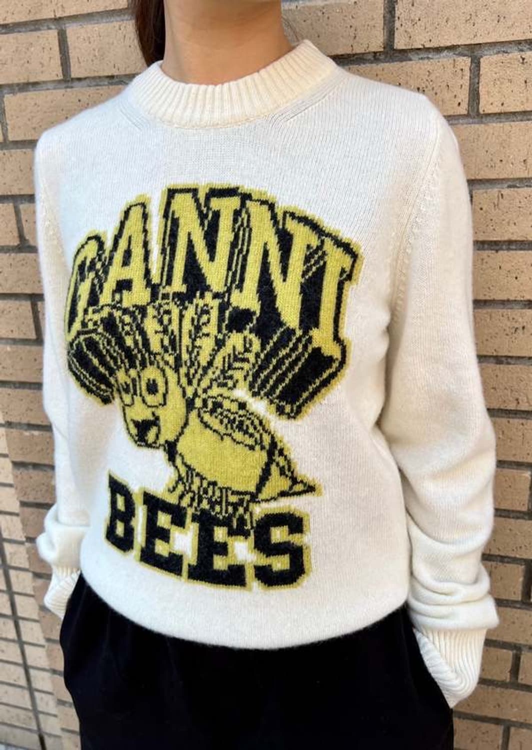 Ganni bees 가니 꿀벌 니트 스몰사이즈 상품이미지8