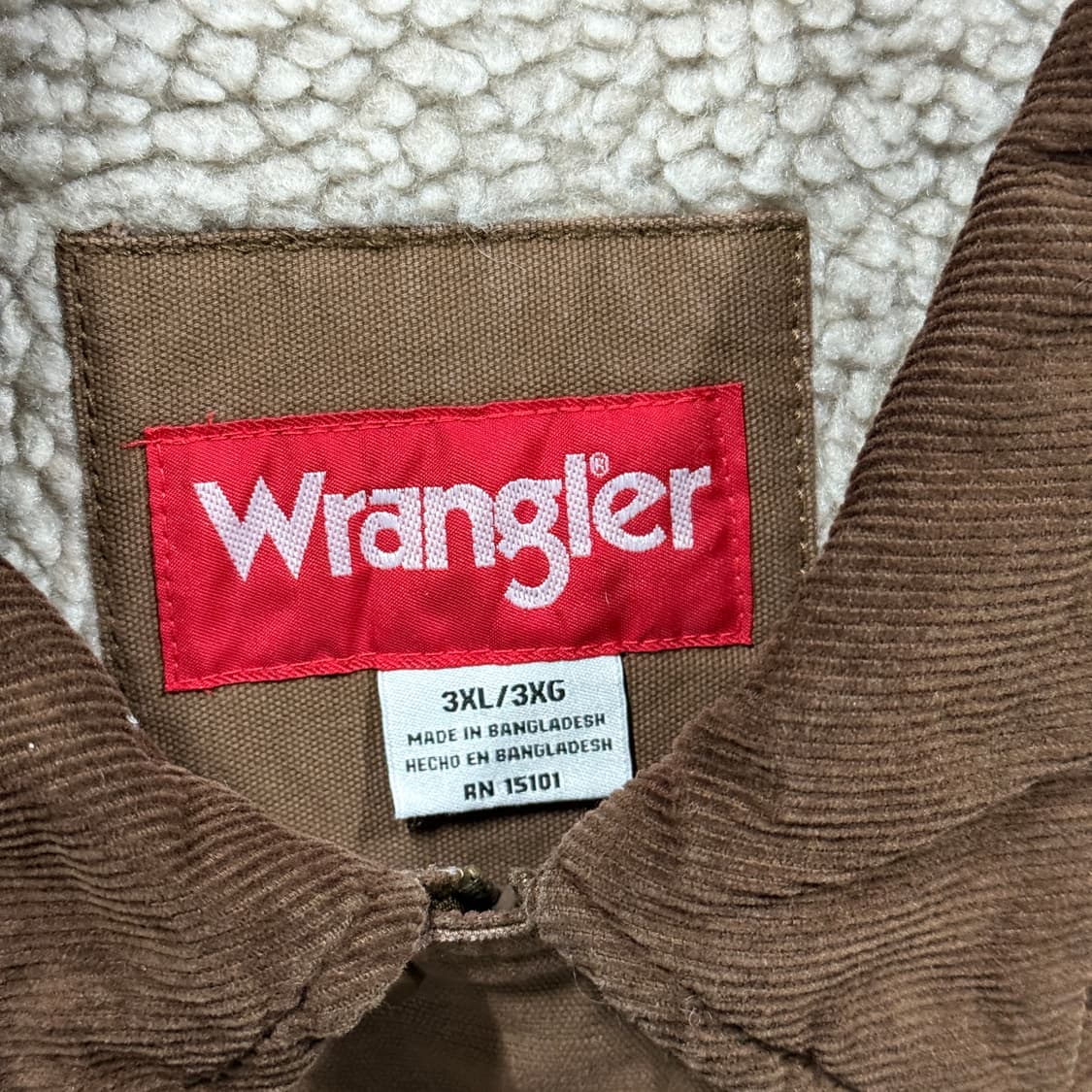 Wrangler 랭글러 빅사이즈 덕 캔버스 쉐르파 워크 자켓 상품이미지4