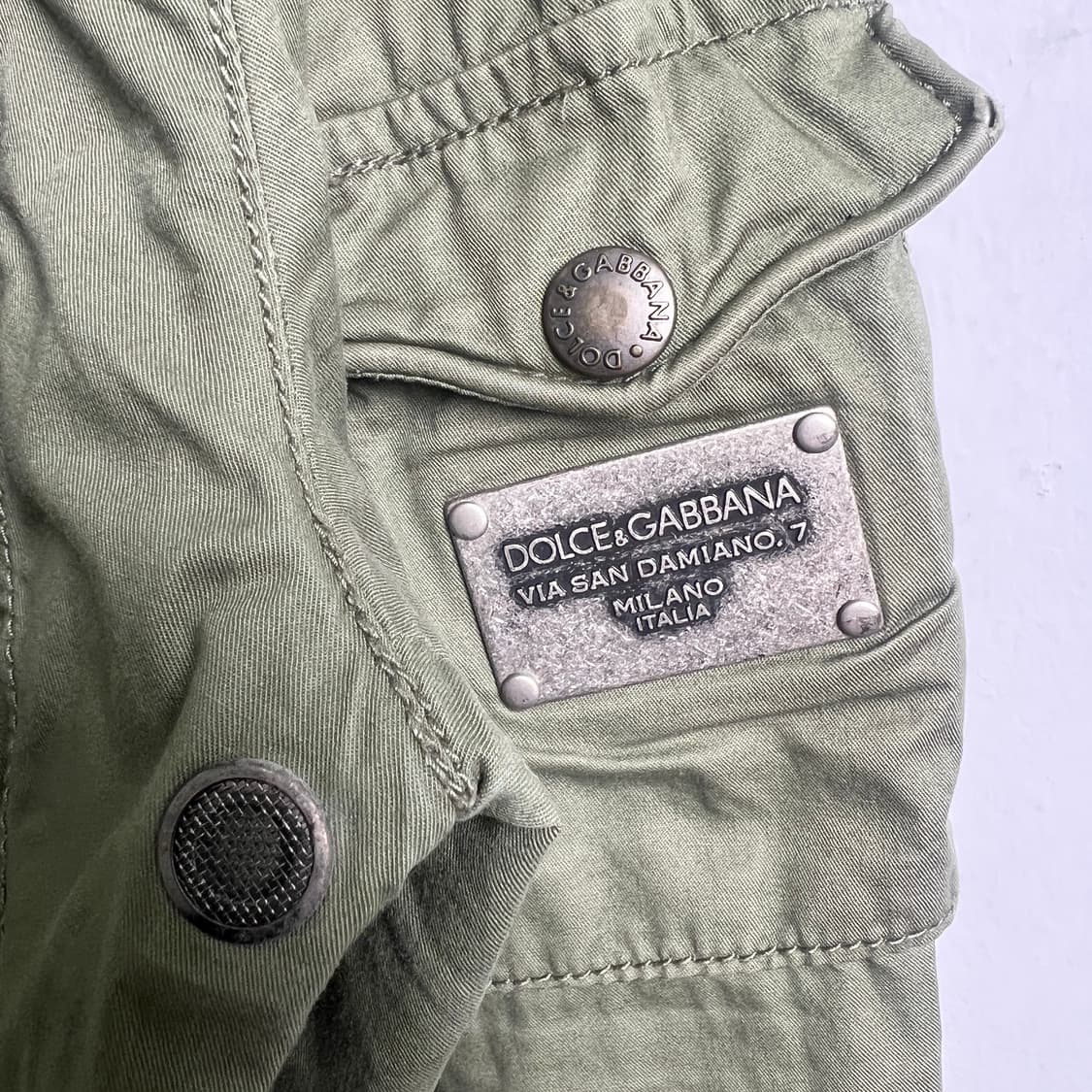 돌체앤가바나 카키 빈티지 밀리터리 야상 자켓 48 상품이미지7