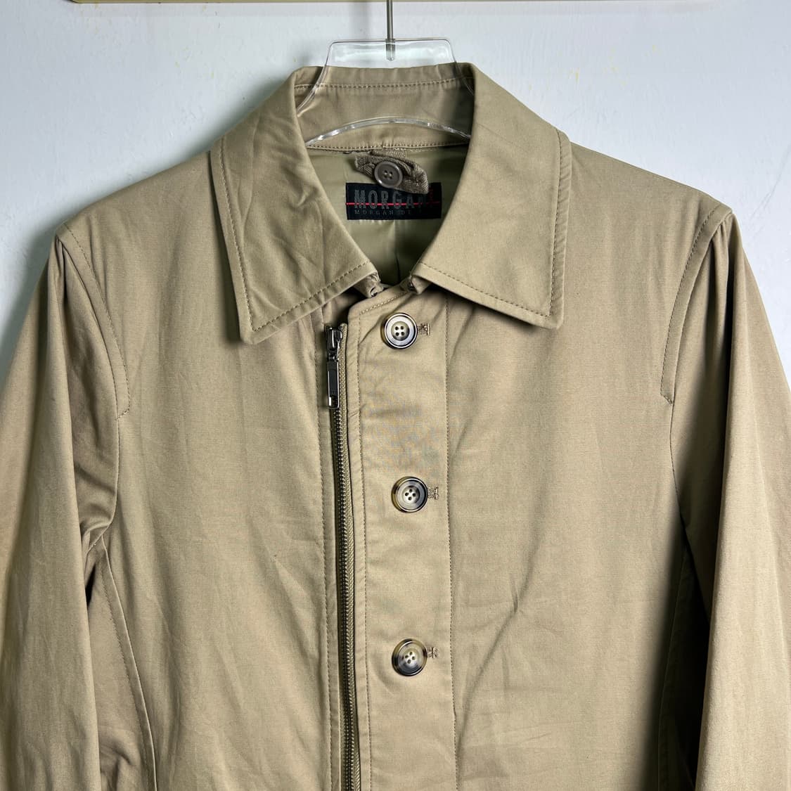 모르간 옴므 베이지 하프 맥코트 S 상품이미지4