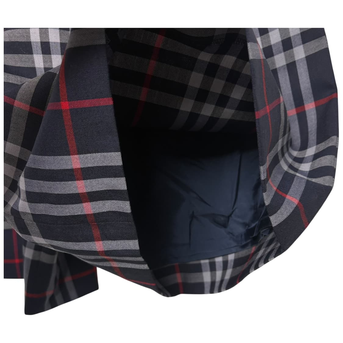 3616 버버리 네이비 노바체크 와이드 하프팬츠 반바지 상품이미지3