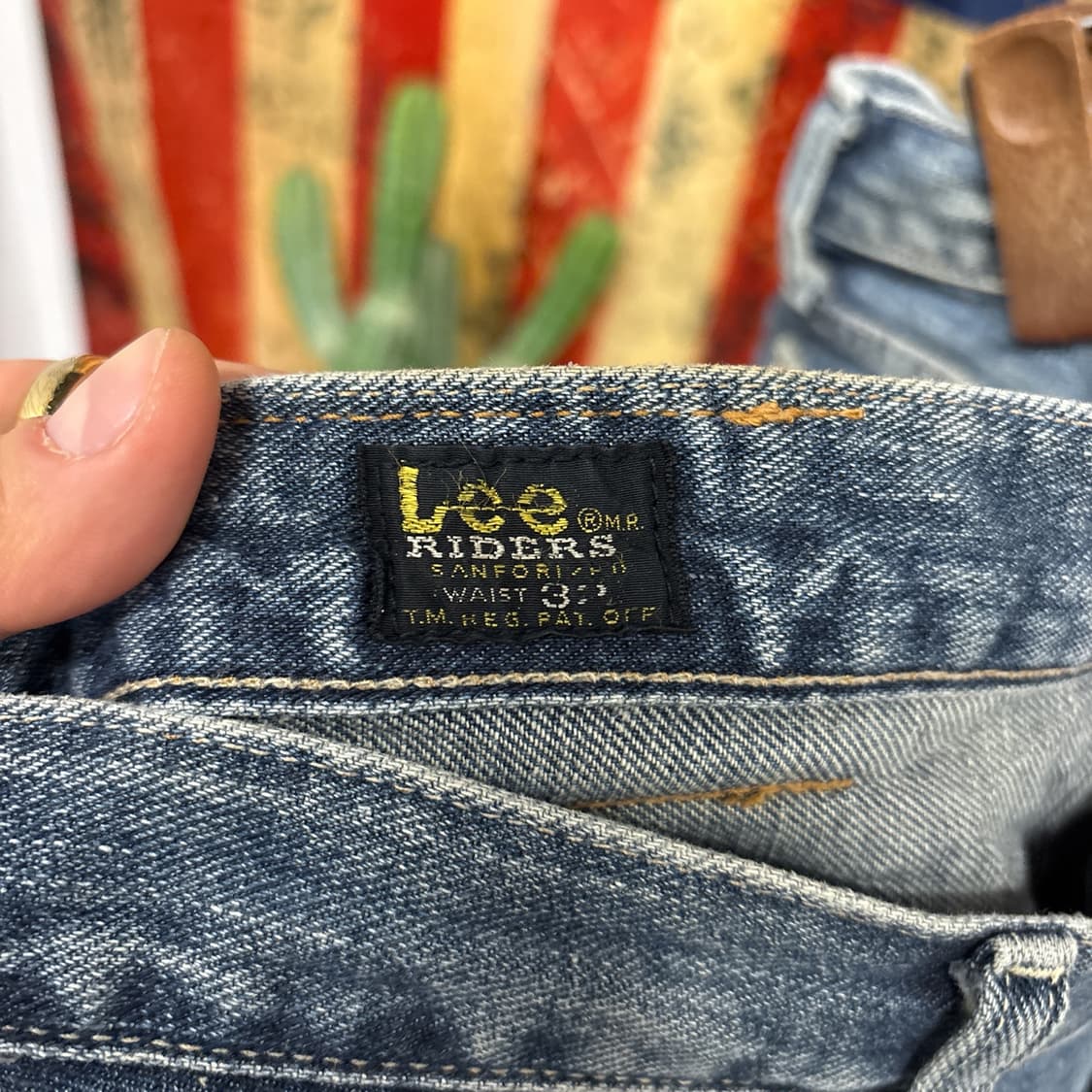 00s 리 라이더스 빈티지 페이딩 워싱 플레어 데님팬츠 N900   상품이미지8