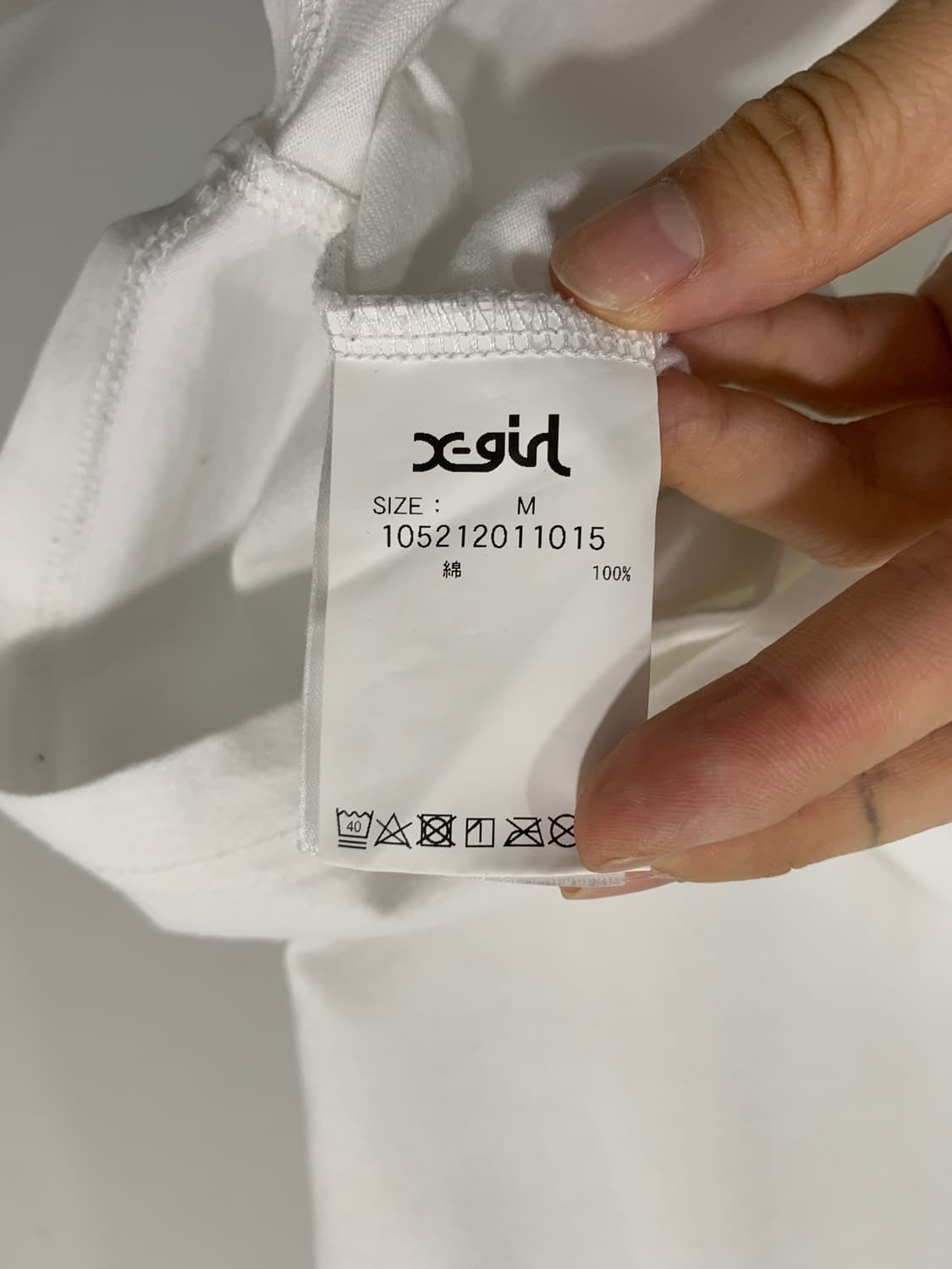 (빈티지)x-girl 엑스걸 백 프린팅 반팔티 상품이미지6