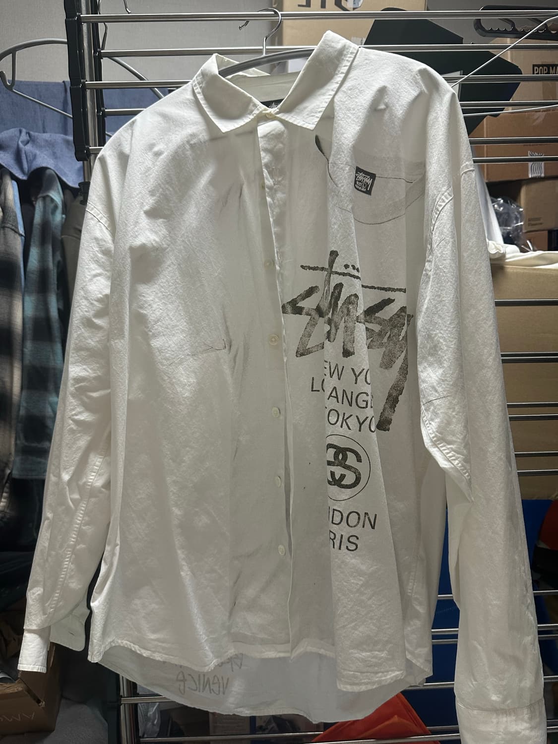 L 스투시 월드투어 셔츠 상품이미지1