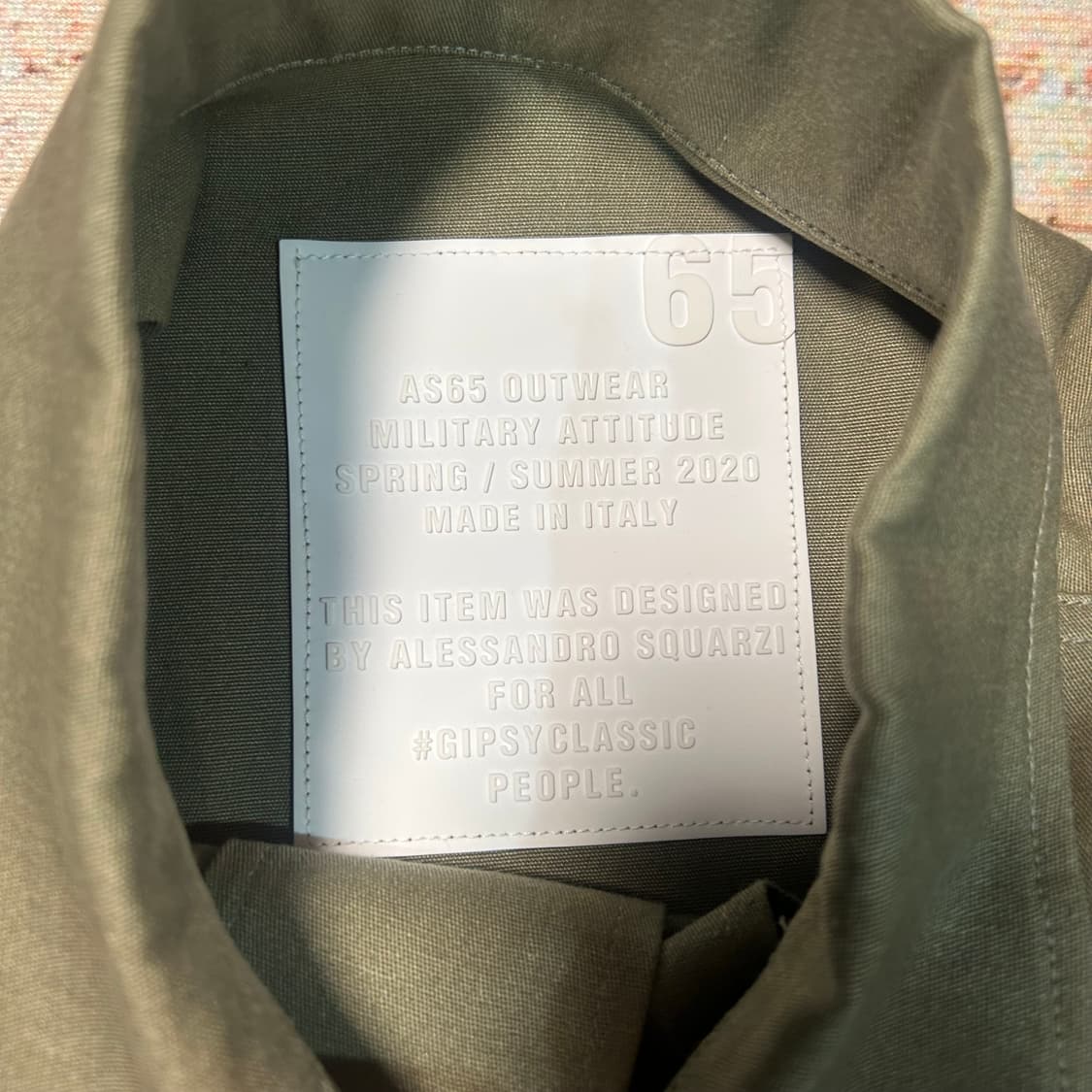 [L] 20ss AS65 밀리터리 반팔 셔츠 상품이미지4