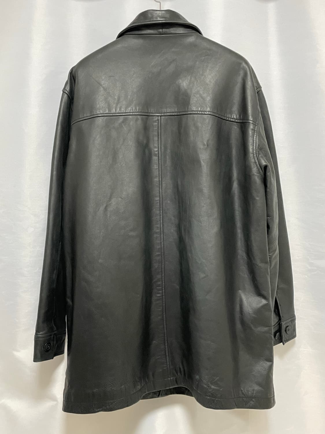 [D.O Archives] 90s 올드갭 레더 카코트 블랙(XL) 상품이미지4