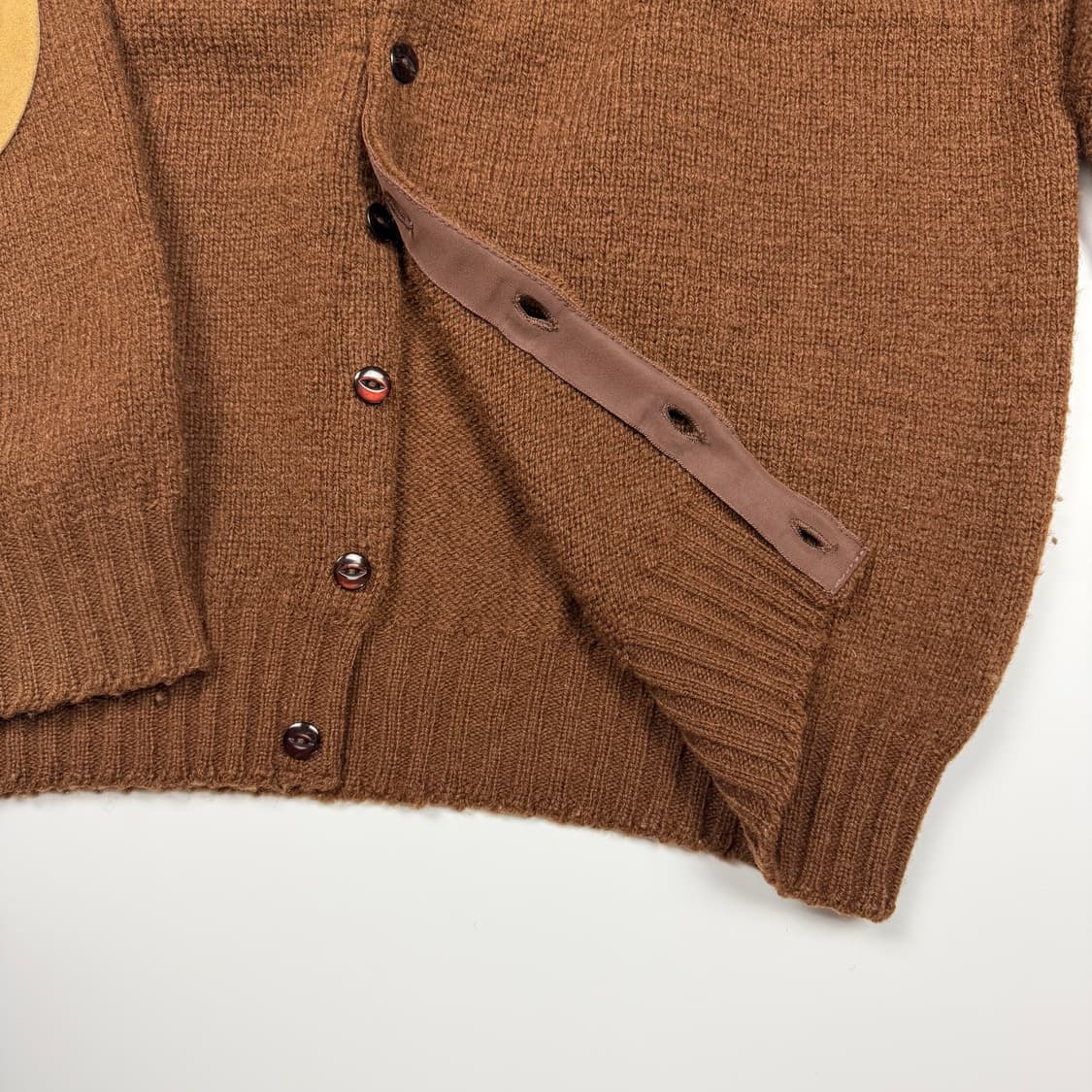 (100) 니들스 셔틀랜드 울 엘보우패치 가디건 상품이미지7