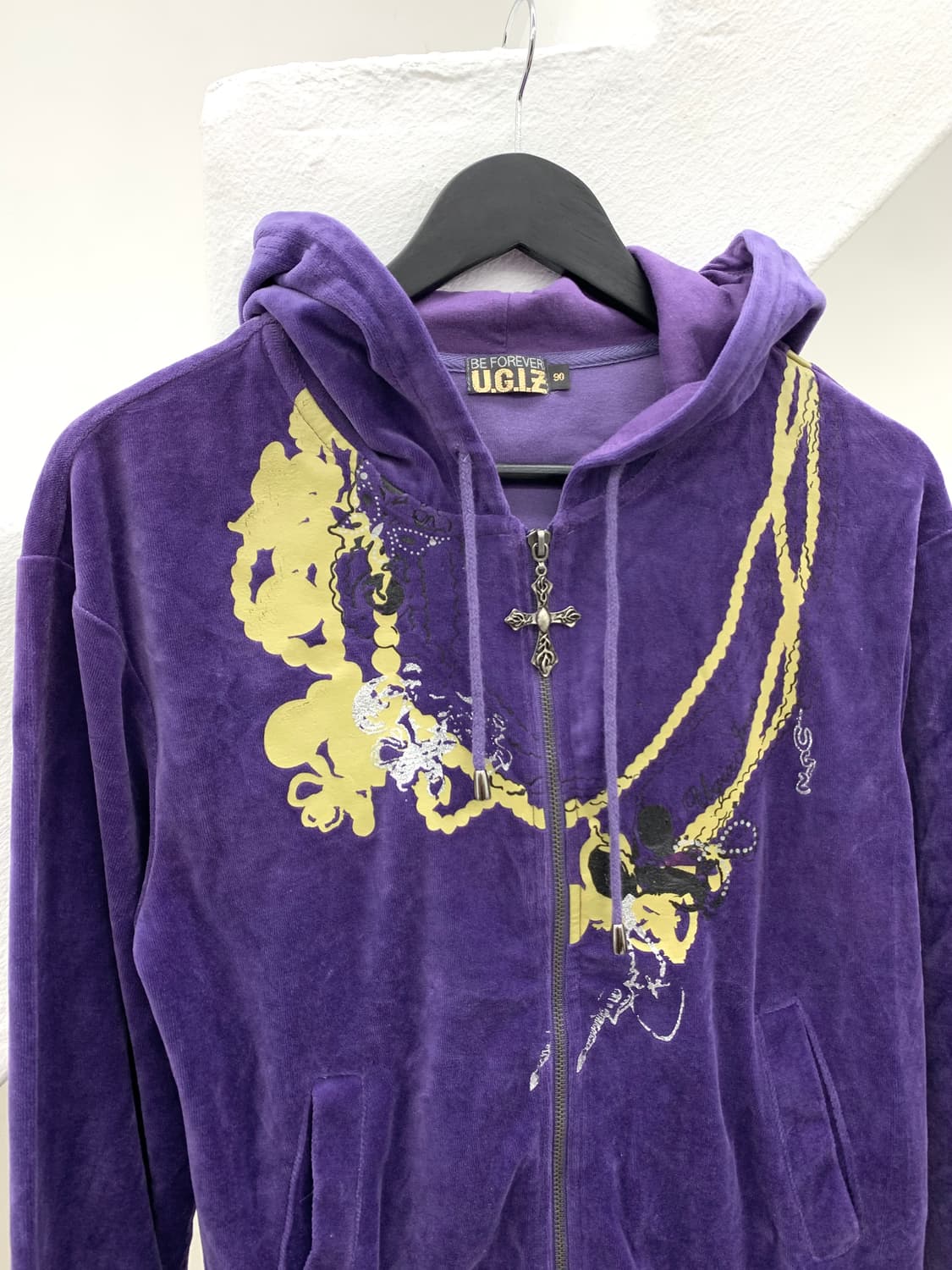 Cross detail ethnic mood hoodie  상품이미지5