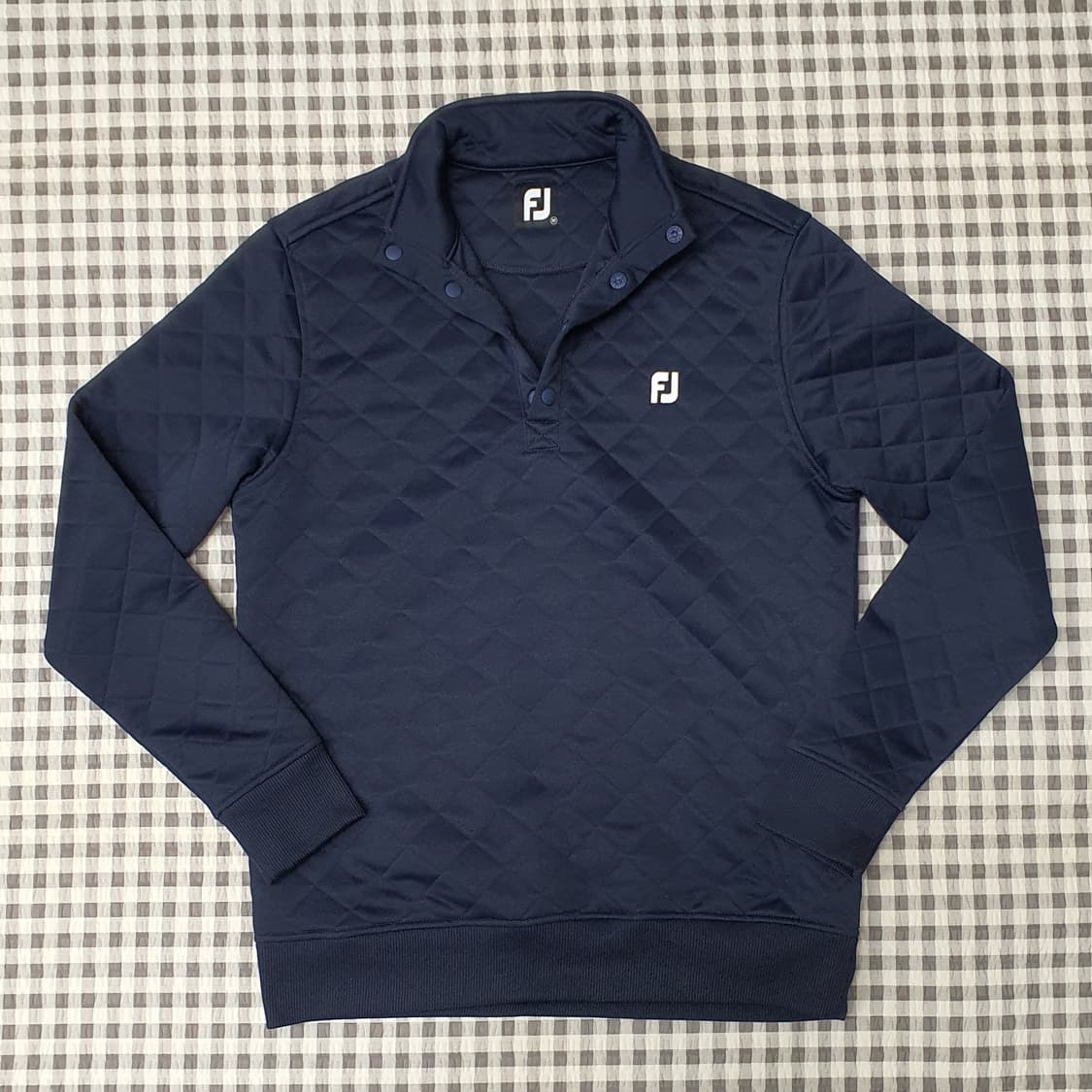 풋조이 퀼팅 풀오버 긴팔티 남자95 상품이미지1