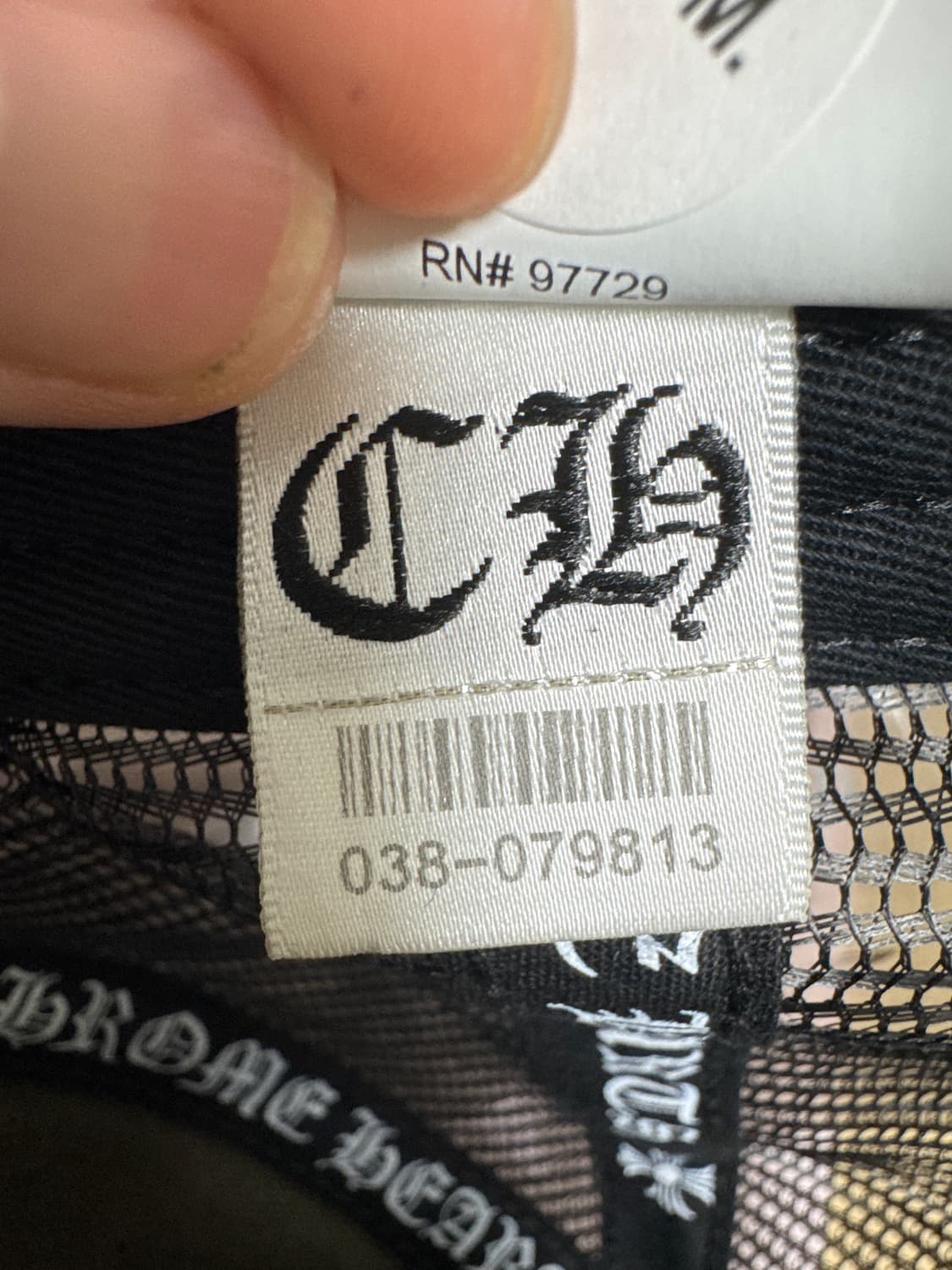 크롬하츠 세메터리 레더패치 모자 상품이미지5