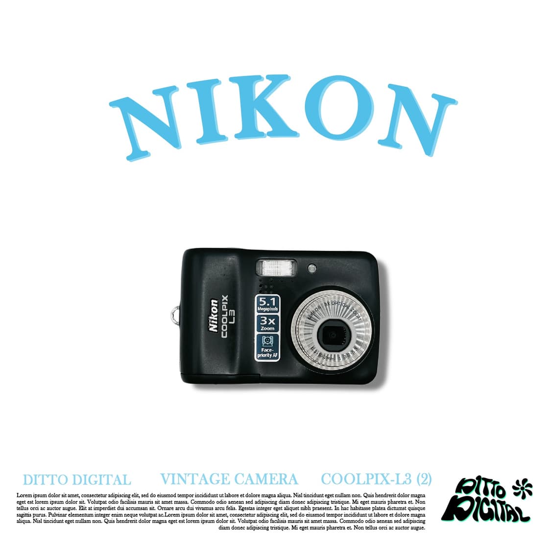 Nikon Coolpix L3 디카 (Black) 상품이미지1